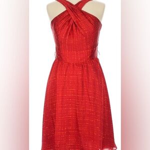 White House Black Market Straps Red Dress